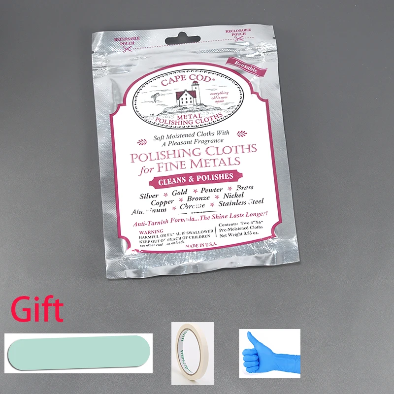 Cape Cod Of American Watch Polishing Cloths for Fine Metals Twin Pack
