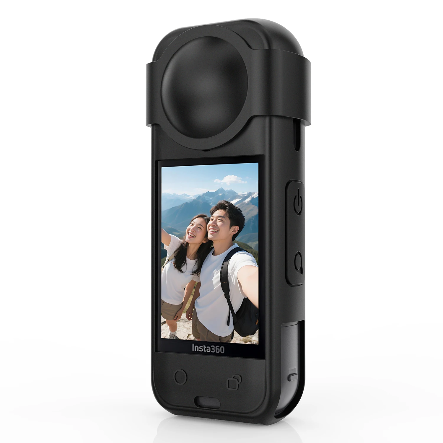 2-IN-1 Silikon Fall Objektivdeckel für Insta 360X5 Objektiv Schutz Abdeckung Kamera Körper Schutz Fall für Insta360 X5 Zubehör – Detail 5