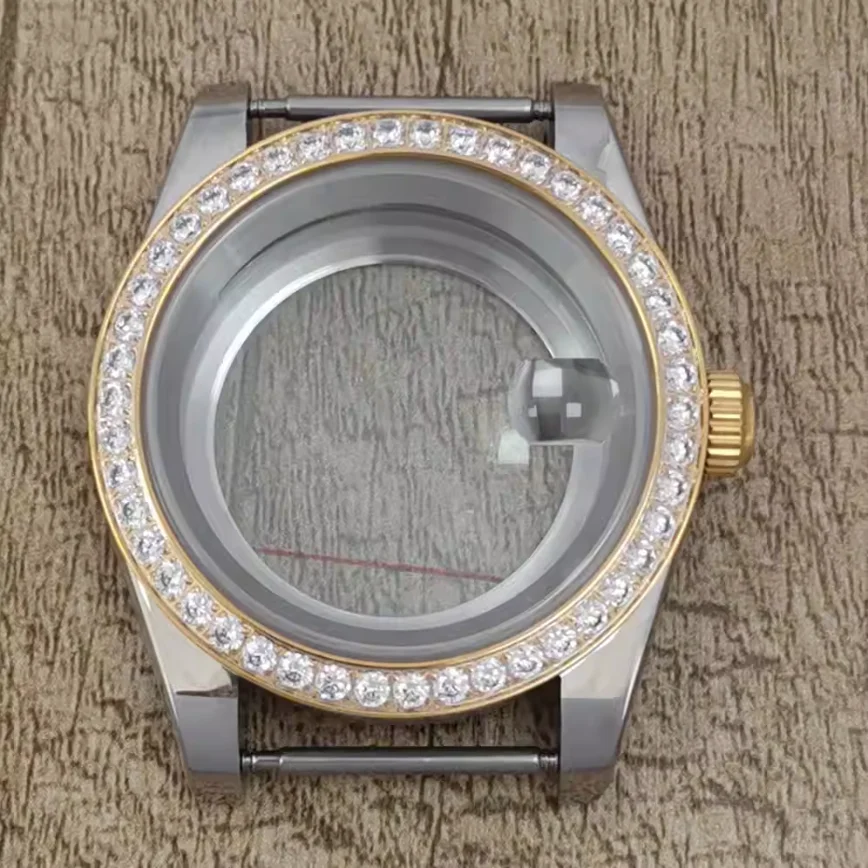 

New Watch Case Accessories 39mm Steel with Brick Case Sapphire Can Be Installed NH35/36 Movement