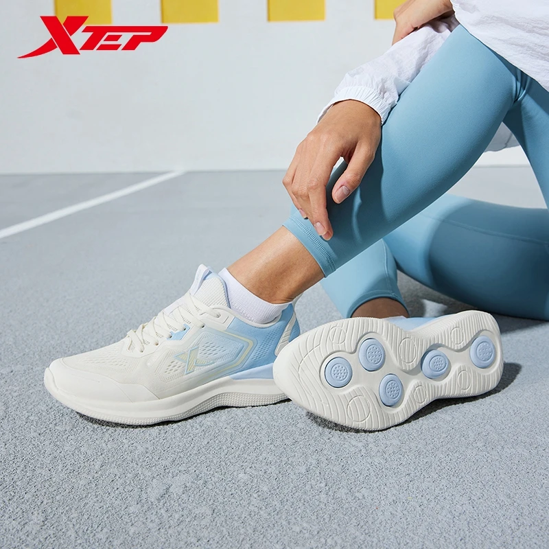 Xtep Running Shoes For Women Spring Non-Slip Women's Sports Shoes Stability Rebound Durability Soft Sneakers 876118110065