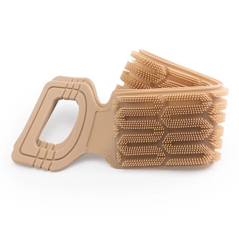 Silicone Bath Belt  Unisex Extended Bathing Back Rub Mud To Remove Dead Skin Double-sided Silicone Bath Towel