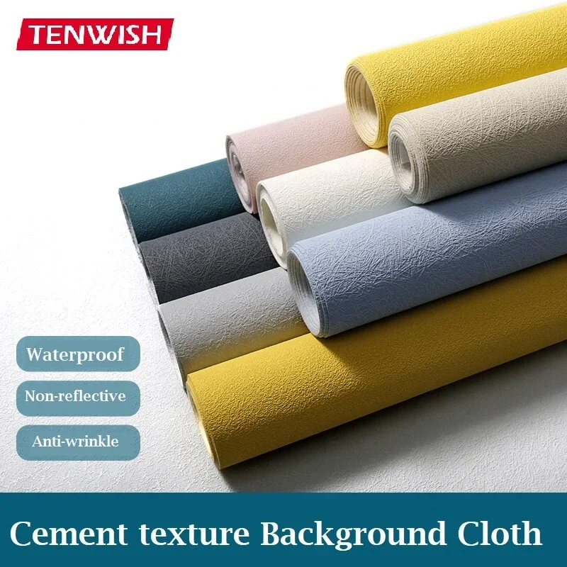 TENWISH Cement Concrete Texture Backdrop Solid Color Background Cloth for Still Life Commersial Tabletop Shooting Photo Studio
