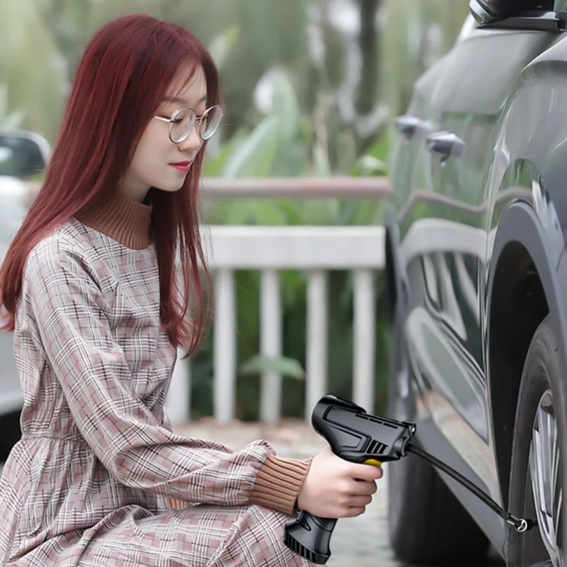 

12V 120W Portable Wireless Car Tire Inflator Pump Digital Display Electric Tyre Air Pump Auto Air Compressor Car Accessories 1Pc