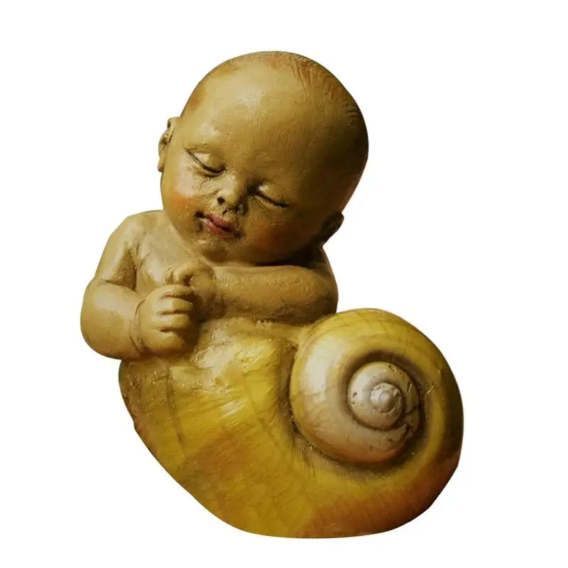 

Snail Yard Ornament With Baby Home Table Ornament Mini Snail Figurines Resin Snail Toys For Kids For Outdoor Pond