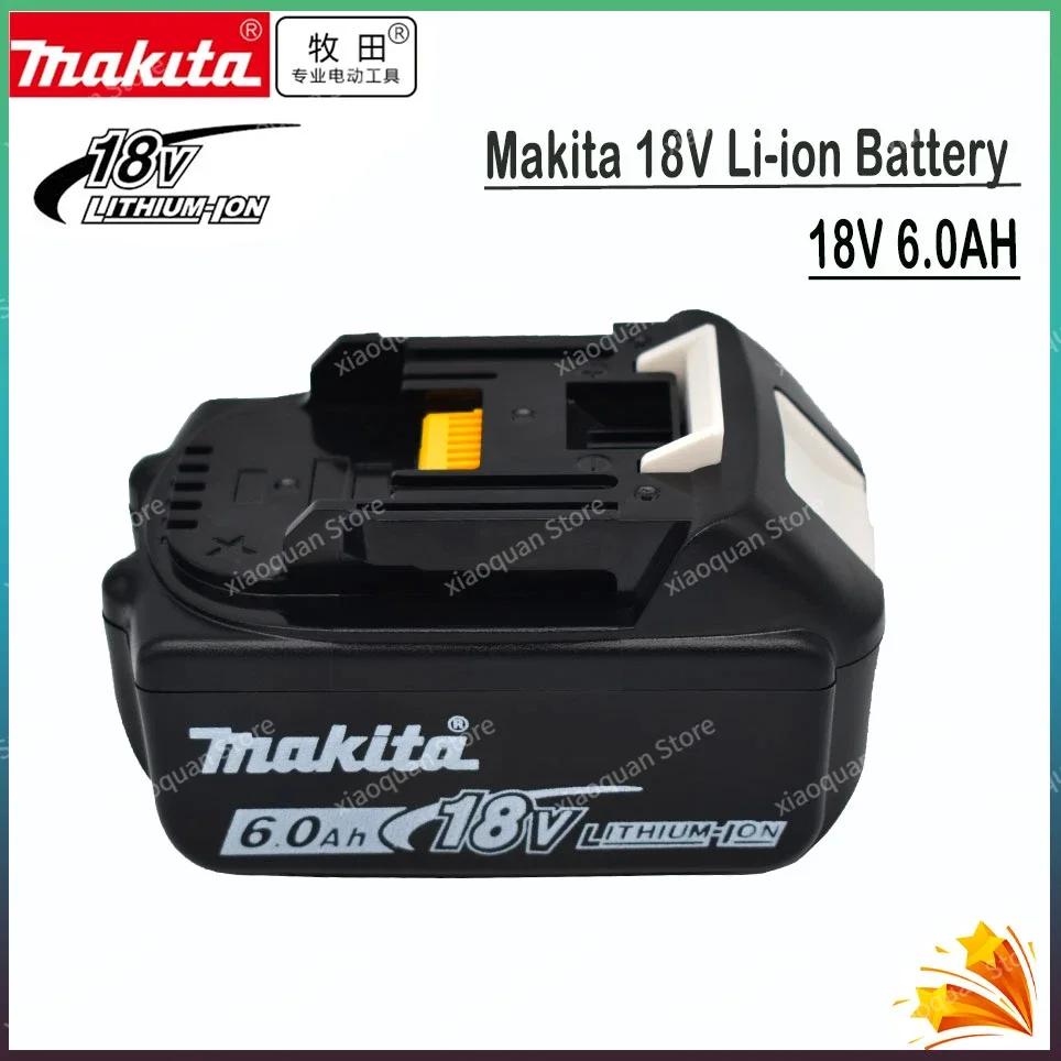 

Makita 18V 6.0Ah Original With LED lithium ion replacement LXT BL1860B BL1860 BL1850 Makita rechargeable power tool battery 6000