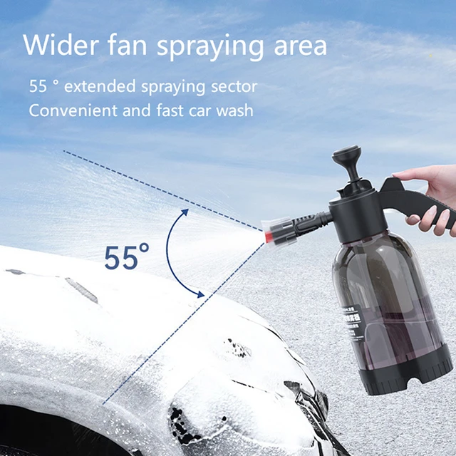 2l Hand Pump Foam Sprayer Dual-use Of Nozzle Hand Pneumatic Foam Cannon  Snow Foam Car Wash Spray Bottle Car Window Cleaning - Garden Water Guns -  AliExpress