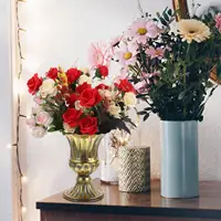 Mini Office Vase Hinged Different Heights Iron Decorations Floral Arrangement Container 2