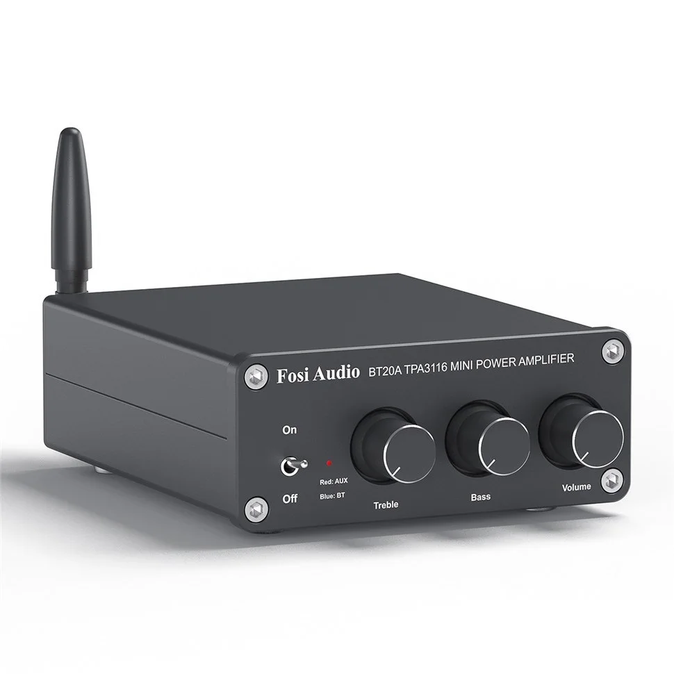

New Audio BT20A Bluetooth TPA3116D2 Sound Power Amplifier 100W Mini HiFi Stereo Class D Amp Bass Treble For Home Theater