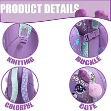  Kids Backpacks for Girls School Bag with Lunch Box School Backpack for Girls Set Cute Bookbag for Kindergarten backpack for kids 