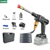 Cordless High Pressure Electric Water Gun 21V 1000W Car Wash Washer Sprayer For Auto Home Garden Clean With Li-ion Battery Tanzu 3