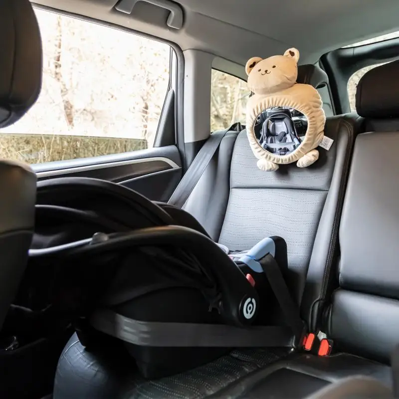 Car mounted child safety seat basket baby reflector baby cognitive car observation mirror rearview mirror
