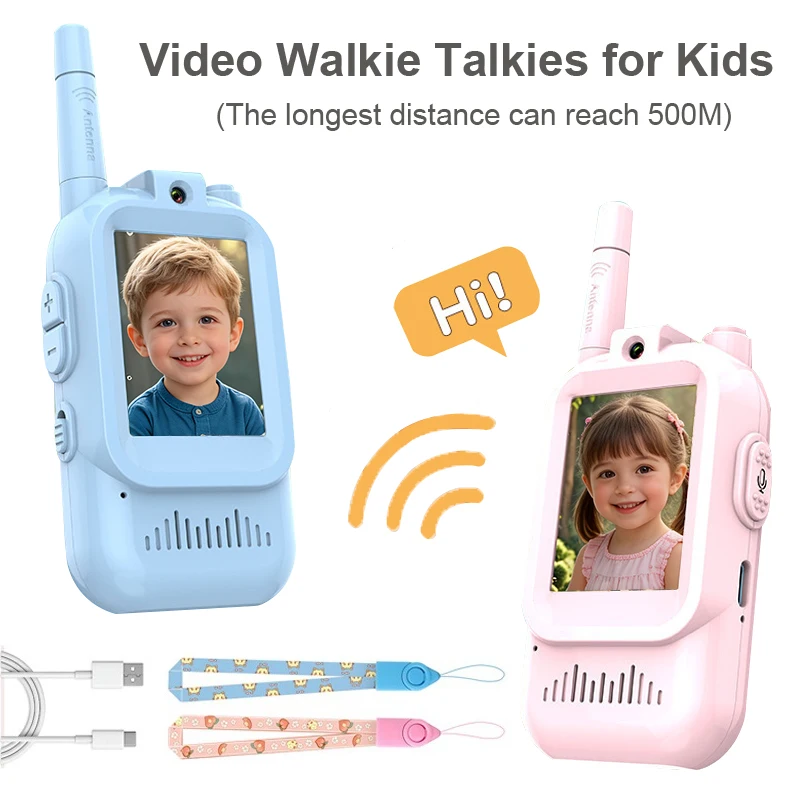 Rechargeable Video Walkie Talkies for Kids - Fun Toddler Toys for Indoor & Outdoor Adventures
