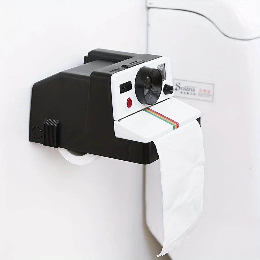1Pcs Retro Film Camera Shape Creative Tissue Box Bathroom Toilet Roll Paper Holder Home Decoration