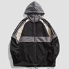 Harajuku Causal Jacket Men Hip Hop Colorblock Patchwork Hoodie Loosed Style Unisex Zipper Coats Winter Streetwear Ropa Hombre 3
