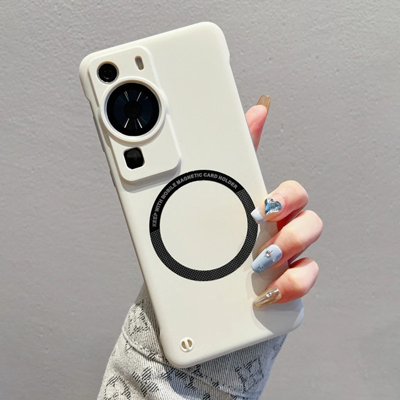 Funda magnética inalámbrica con carga inalámbrica para Huawei Mate 60, Po 50, 40, 30, 20, P60, P50, P30, ultrafina, a prueba de golpes_voghion.com