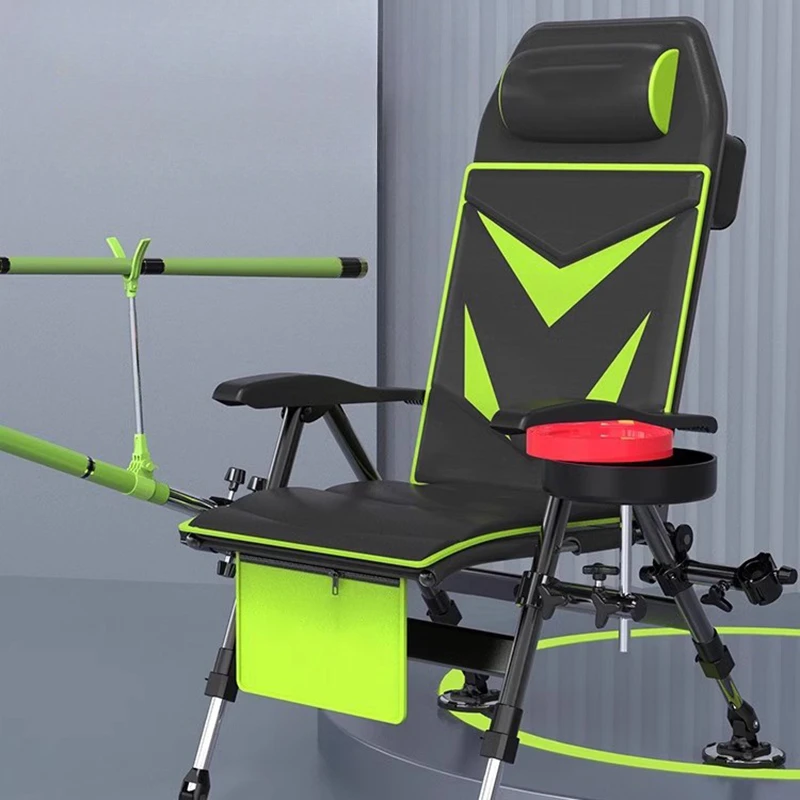 Nordic Portable Fishing Chair Multifunction Storage Relaxing Freshwater Fishing Armchair Outdoor Furniture Silla De Pesca FYFC