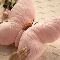 Cute Pink Butterfly Throw Pillow Plush Soft Stuffed Cushion Lifelike Butterfly Throw Pillow Home Couch Living Room Bed Decor 1