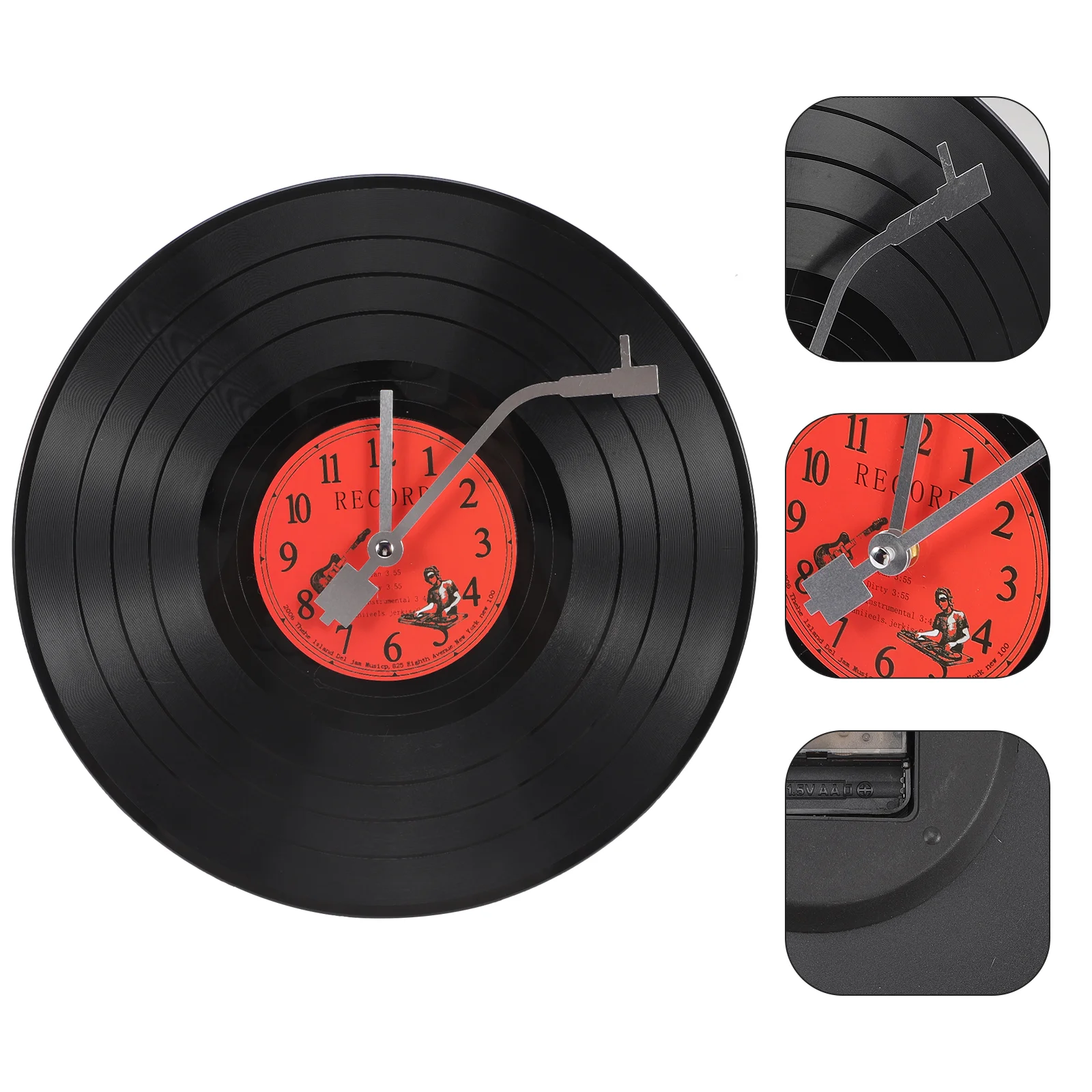 

Creative Lasting Quality Wall Clock Decor Vinyl Record Wall Clock Household Wall Clock Exquisite Wall Clock for Gift Option