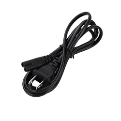Universal 1.5M 2-Pin EU Power Cable with IEC320-C7 Connector (US)