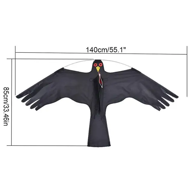 Emuláció Repülő Hawk Madara Scarer Repeller A Garden Yard Farm Bird Scare Kite Madárijesztő Madar Kert Kiegészítők - Image 6