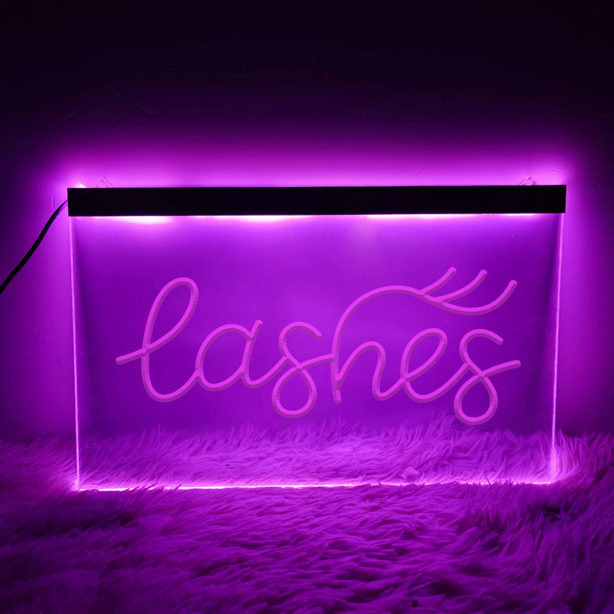 

3D неоновая вывеска для ресниц, светодиодный Usb неоновый знак для салона красоты, декор для спальни, магазина, детской неоновой вывески