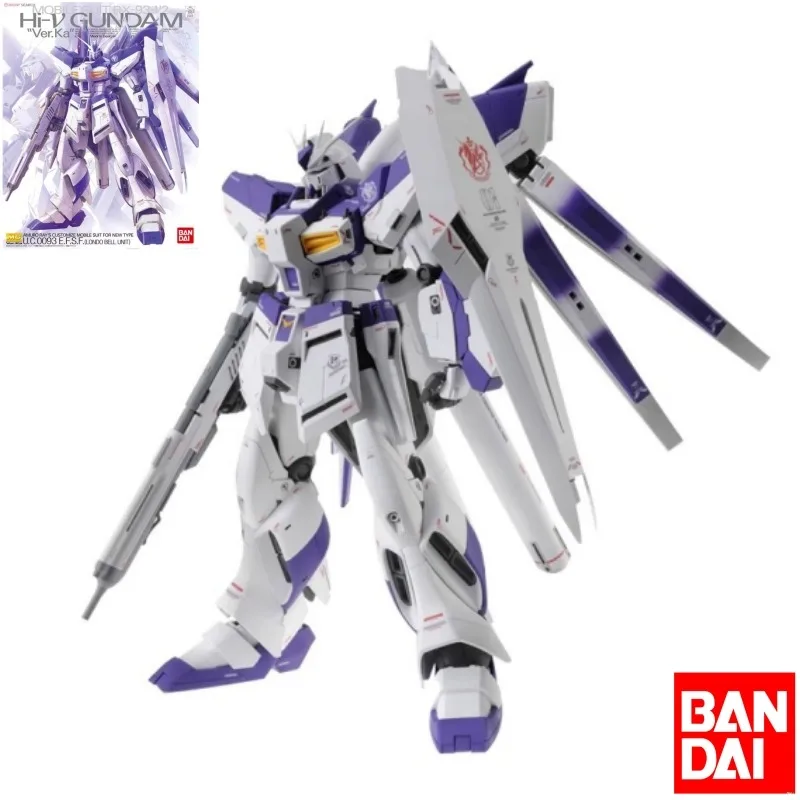 

Bandai Original MG 1/100 RX-93-ν2 Hi-ν GUNDAM Ver.ka Anime Action Figure Assembly Model Toys Model Ornaments Gifts For Children