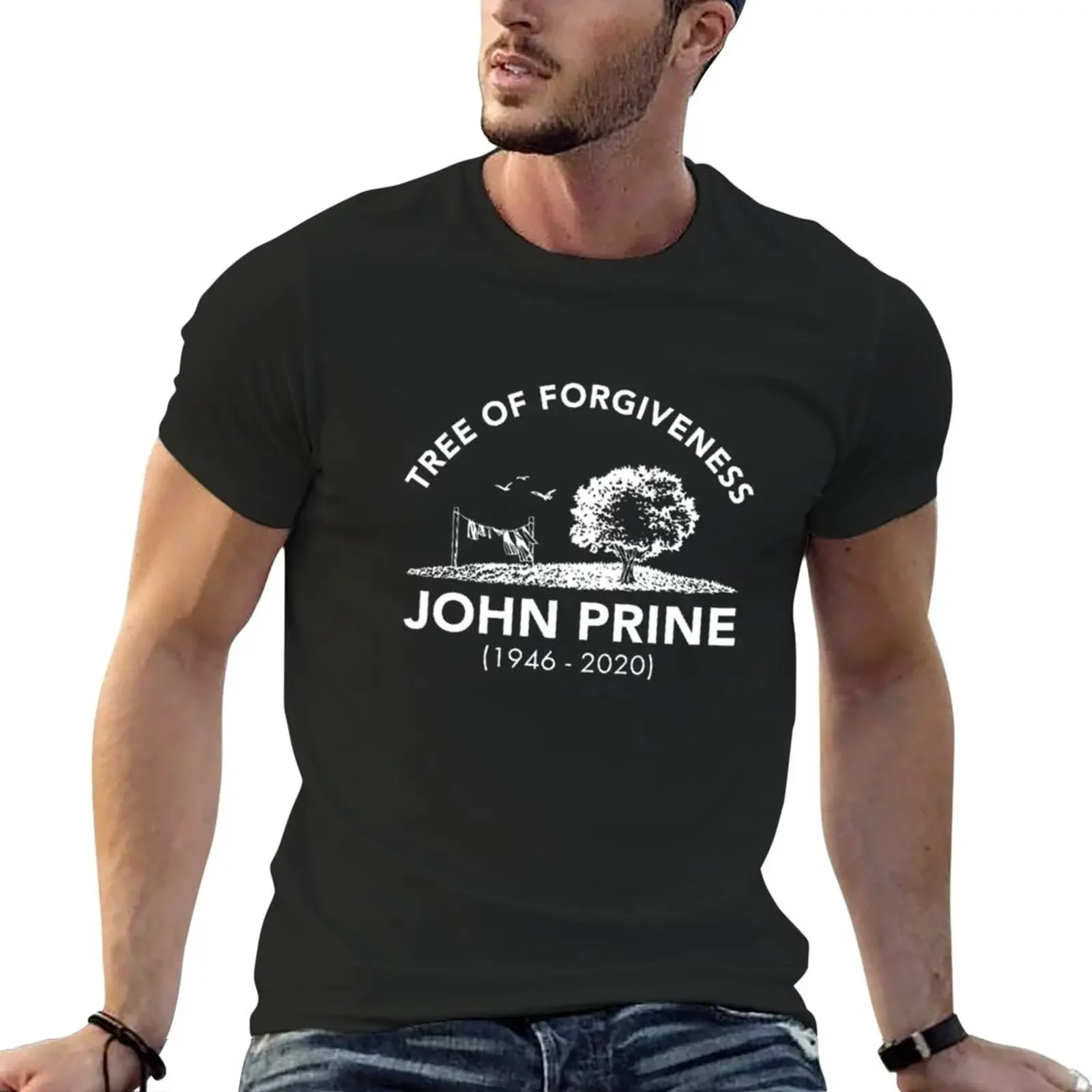 

John Prine Tree T-Shirt customizeds customs design your own mens champion t shirts