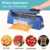 Electric Heat Bag Sealing Machine Plastic Bag Sealer Hand Press Food Seal Plastic Bag Impulse Sealer Fast Heat Packaging Machine 4