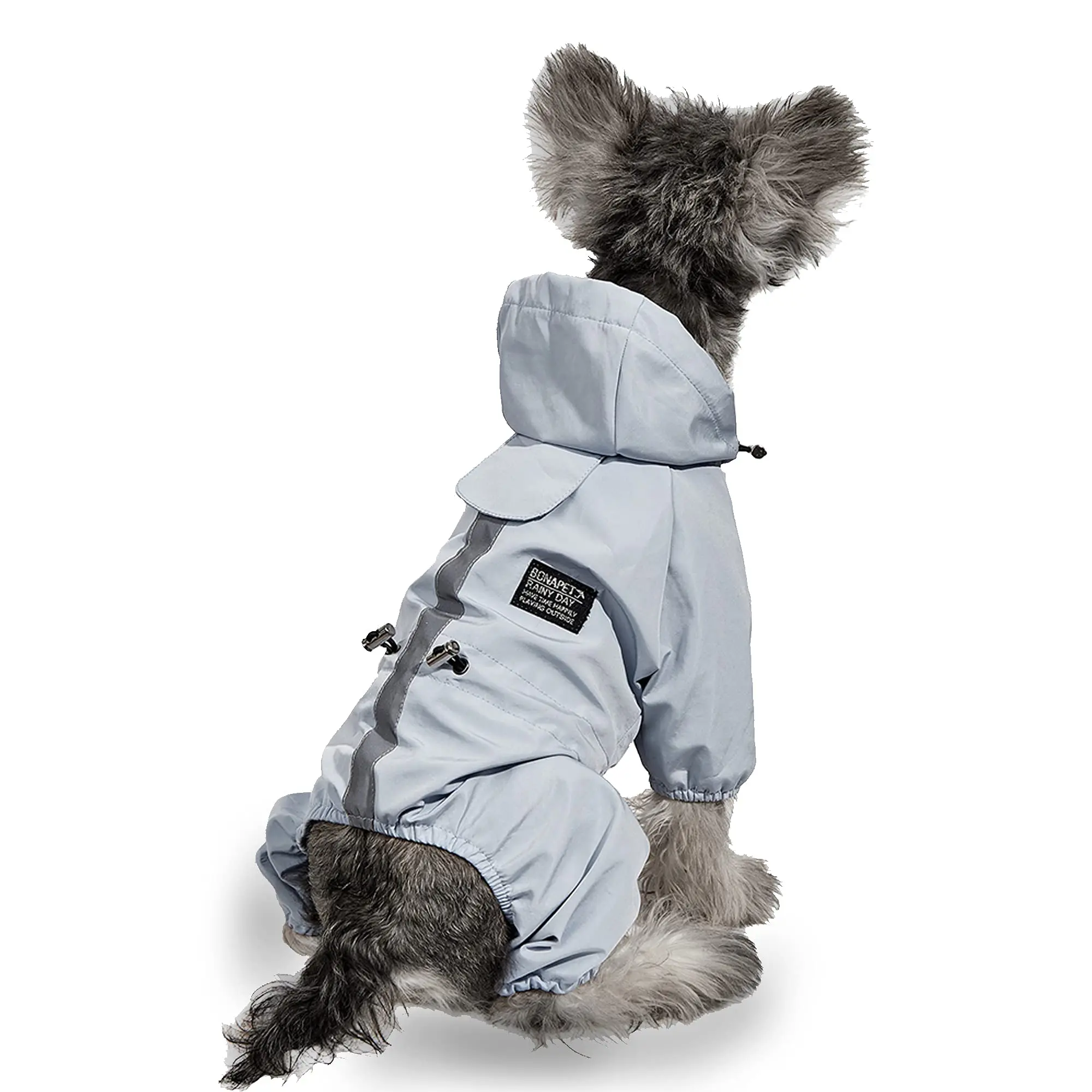 2023 Dog Raincoat Waterproof Reflective Dog Hoodie Coat Pet Four-Legs Clothes Sweat-Absorbent Dog Hoodies Jumpsuit Raincoats New