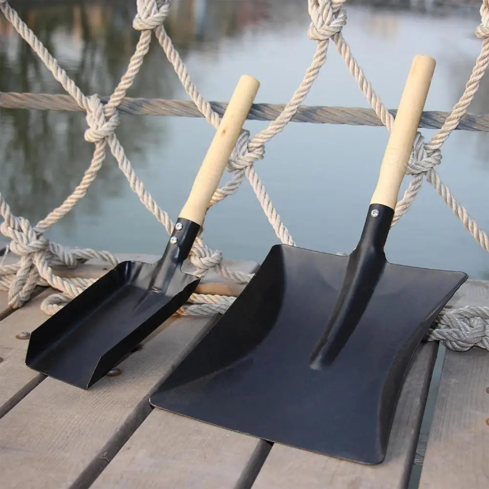 Description Picture 4 of itemChimney Shovel Fireplace Tools Steel Dustpan Ash Shovel Fireplace Cleaning Tool Wood Burner Accessories