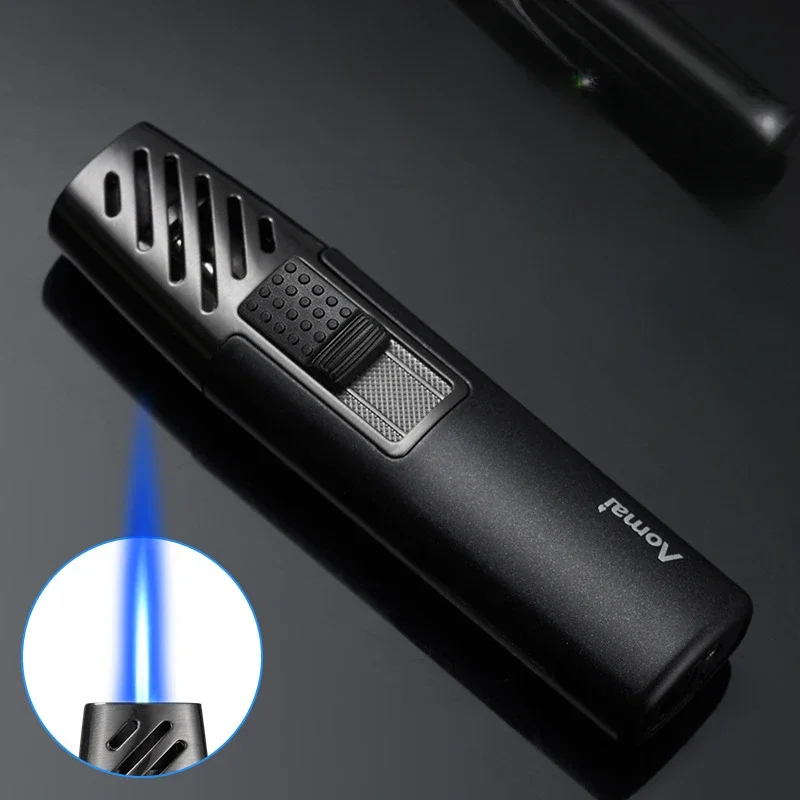 

Small and Personalized Direct Spray Gun Moxibustion Cigar Special Lighter Visual Transom Metal Igniter