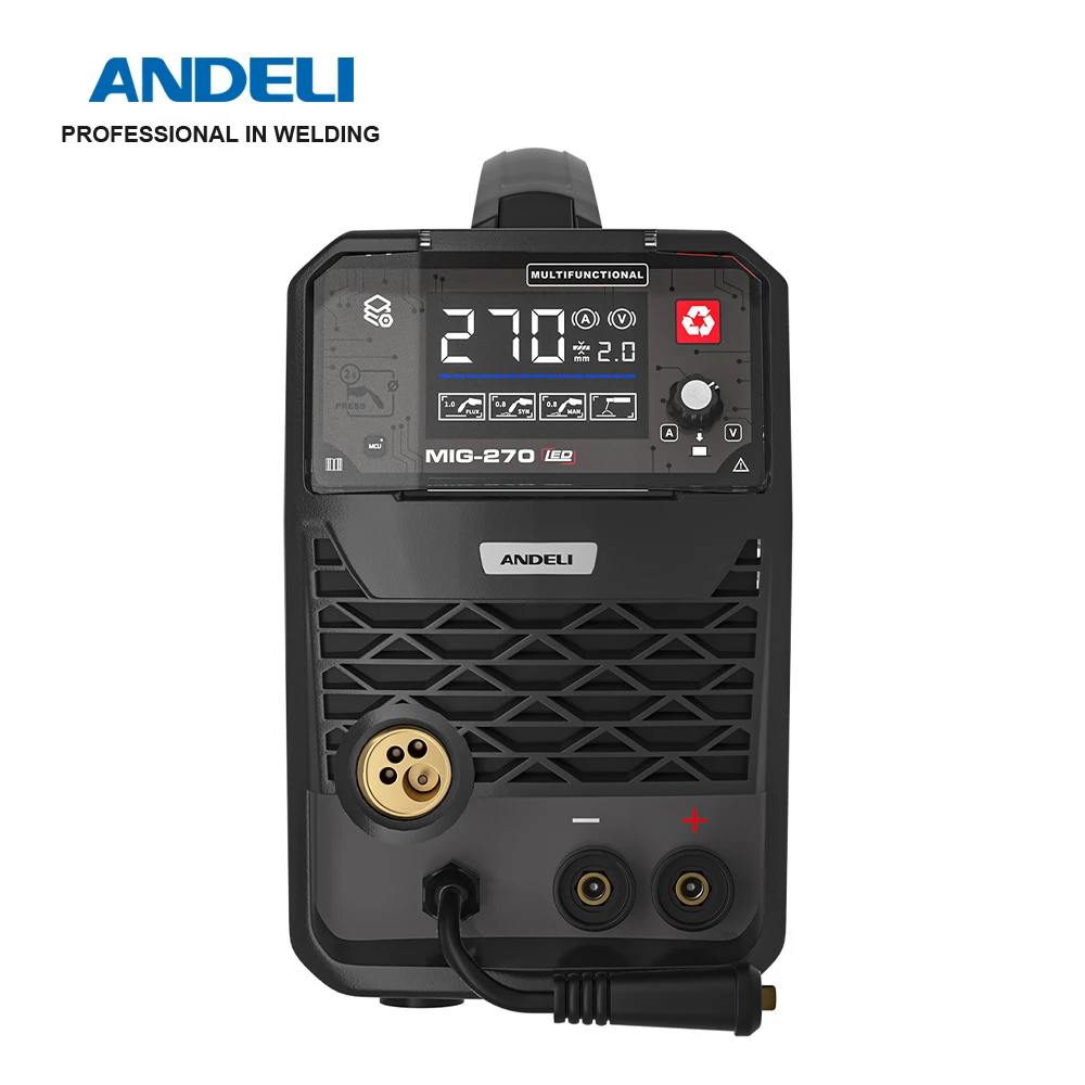 ANDELI 3 in 1MIG Welding Machine MIG Lift TIG MMA Gas/Gasless Semi-automatic Welding Inverter Welders 4