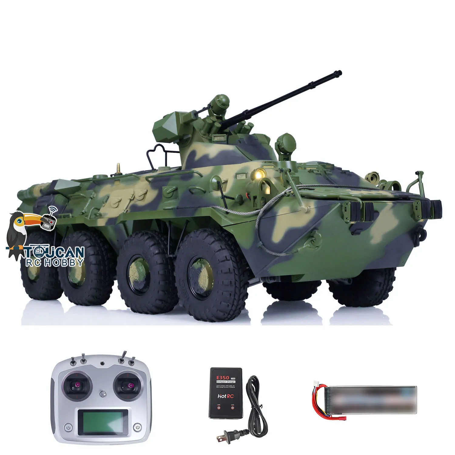 1/12 CROSSRC BT8 8X8 RC Armored Transport Vehicle RTR Radio Control DIY Painted Assembled Toy Ready to Run Military Car THZH1883 3