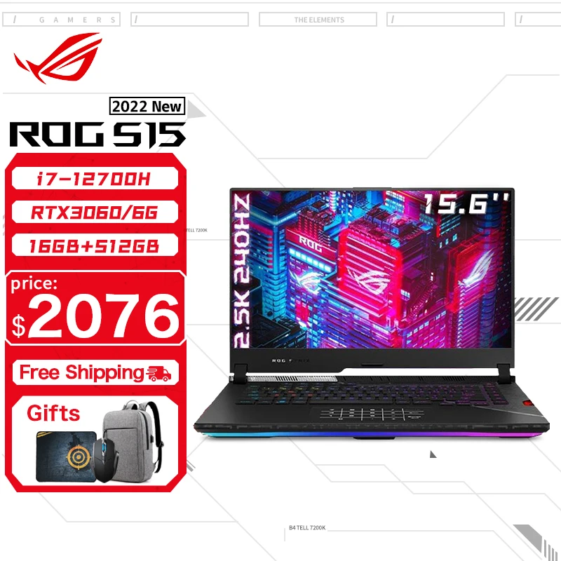 كمبيوتر الألعاب المحمول ASUS ROG Strix SCAR 15/17...