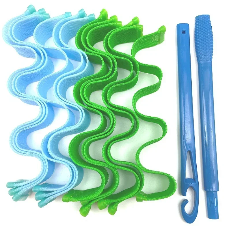 24pcs DIY Magic Hair Curler 30CM Heatless Hair Rollers Curlers Hairstyle Roller Sticks Wave Formers Curling Styling Tools