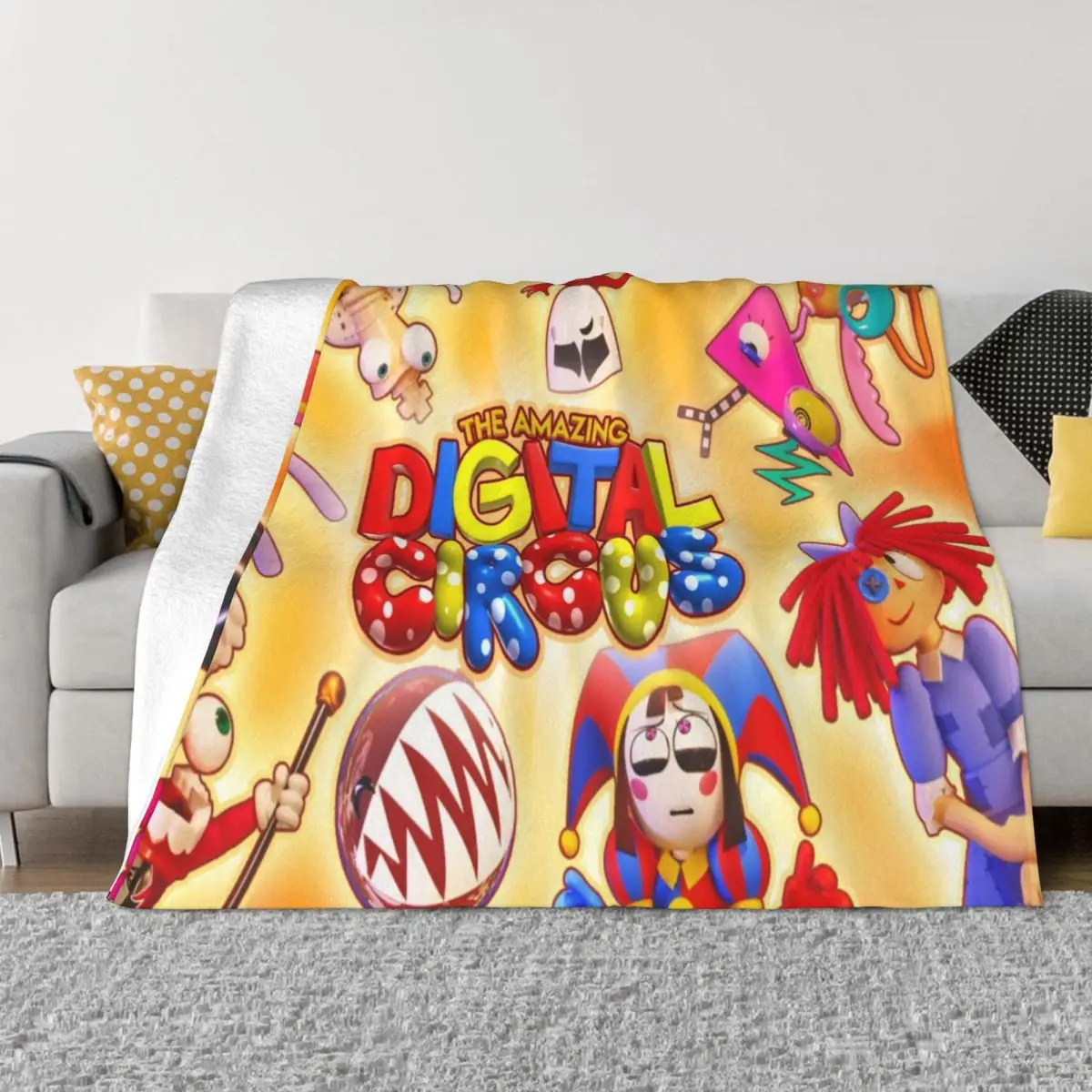 Cobertor De Là Anime Com Circo Digital, Cobertores Super Macios, Cobertores Multifuncionais, Colchas De Carro, O Incrivel Anime