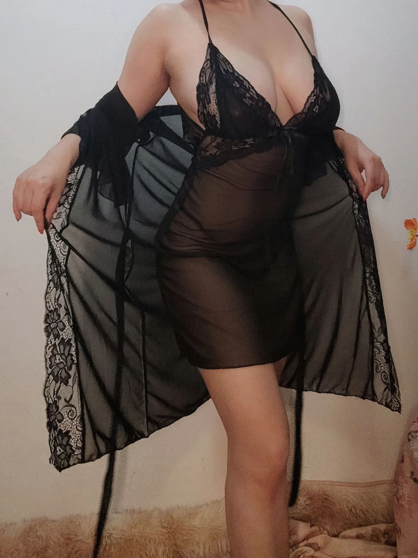 Women Dress Women Sleepwear Summer Women&rsquo;s Mesh Lace Sexy See-Through Slip Dress Robes For Chic Lady
