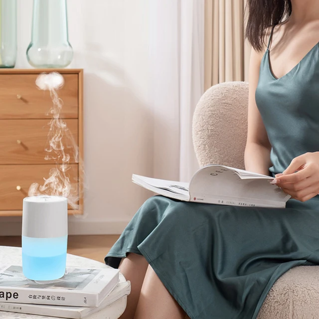 Wireless Rechargeable Ultrasonic Air Humidifier Essential Oil Aroma Diffuser Smoke Ring Mist Maker Aromatherapy Diffuser