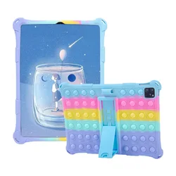 Kids-Friendly Folding Tablet Case for iPad - Durable and Versatile Cover (2022 Edition) (Colorful sky blue)