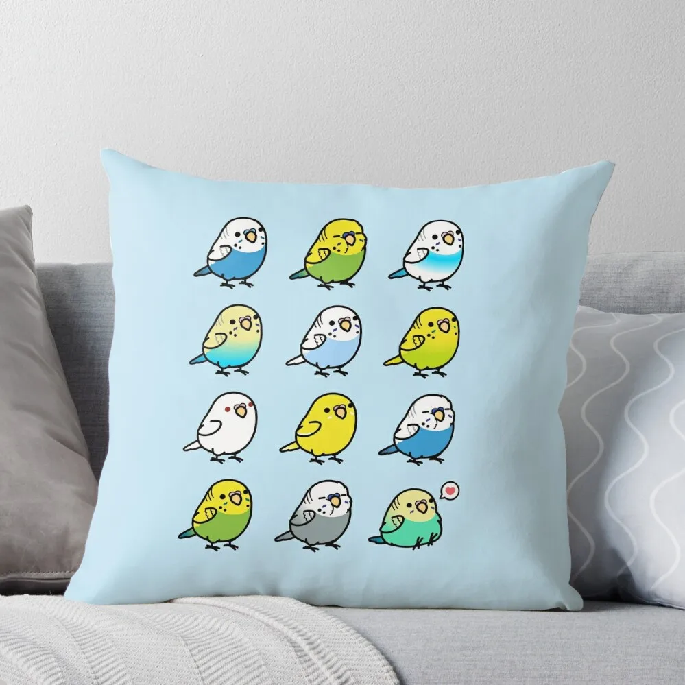 

Chubby Budgies Throw Pillow Pillowcases Cushion Covers Sofa Decorative Sofa Cushions Pillowcase Cushion