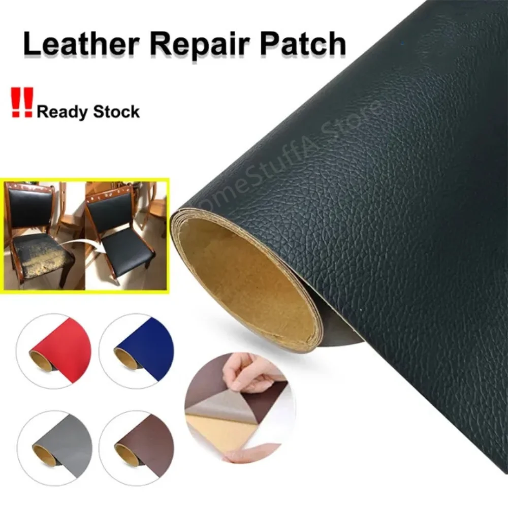 Premium Kwaliteit Pu Leer Reparatie Patch Lijm Zelfklevende Sticky Sofa Autostoel Repareren Lederen Sticker Faux Diy Patches