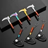 Fade Titanium  Keychain Knife Sickle Stainless Steel Sharp Blade Mini Axe  Outdoor Camping Survival Tool EDC 2