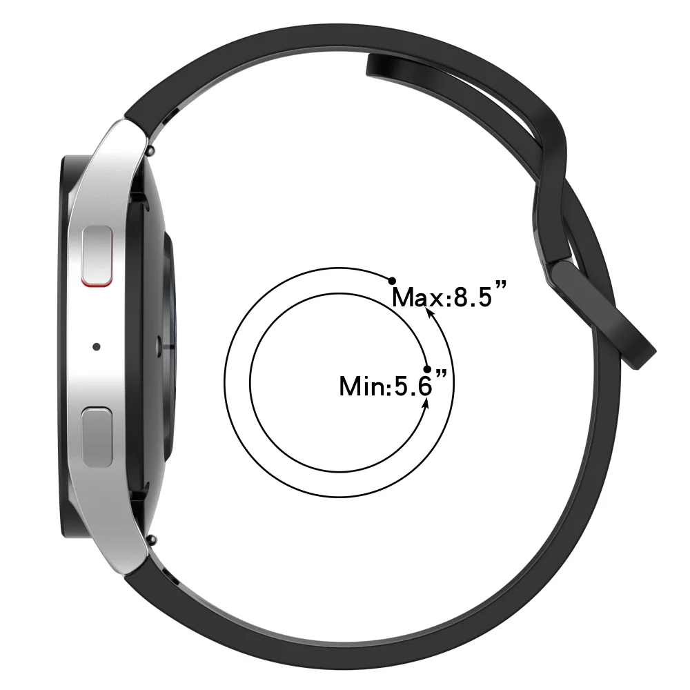 Seamless Silicone Sports Watch Band Bracelet