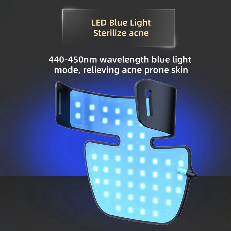 LED photon neck beauty device LED Photon Beauty Mask Skin Rejuvenation Home Face Lifting Whitening Skin Care Beauty Mask
