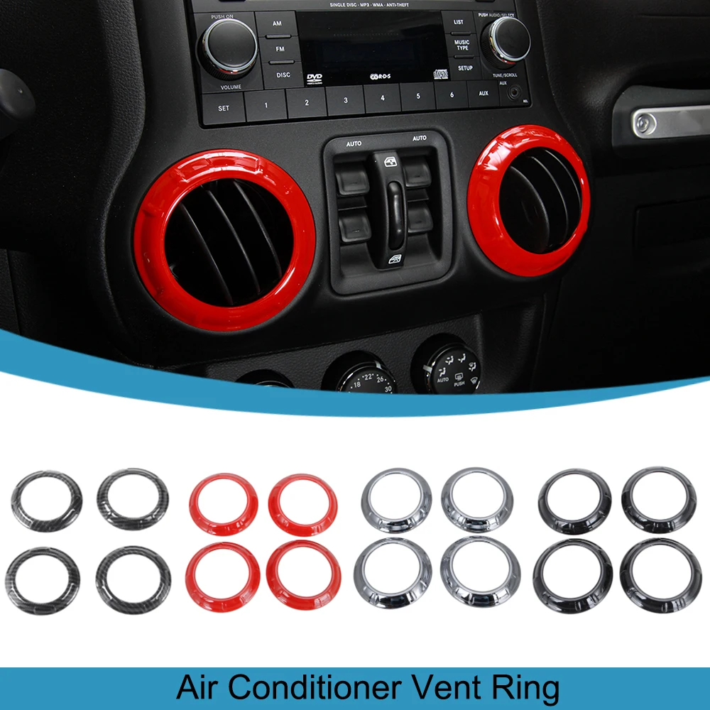 Car Air Conditioner Vent Outlet Decoration Cover for Jeep Wrangler