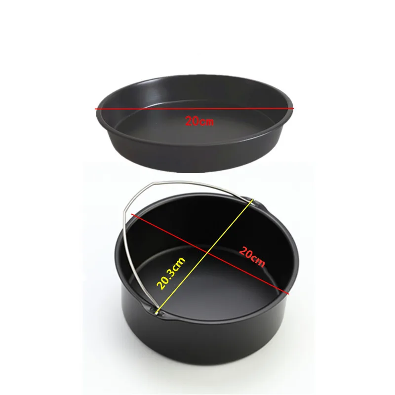 Air fryer accessories diameter 18cm baking basket household fryer Suitable for phillips airfryer parts