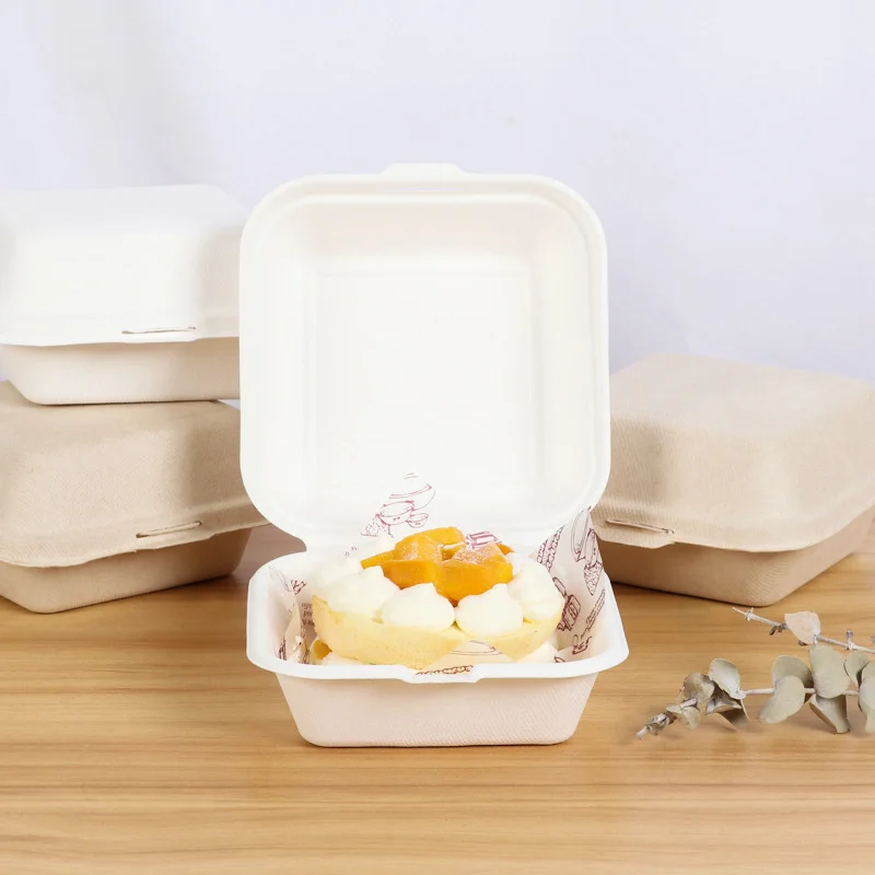 20/10pcs Disposable Bento Food Containers, Biodegradable Sugarcane & Wheat Straw Lu... - SKU DBFC2223 - UGI Packaging