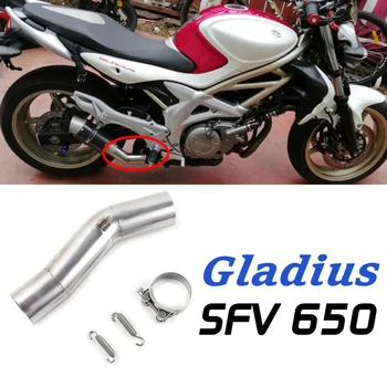 Slip-On Exhaust For Suzuki SFV650 SFV 650 Gladius 2009-2015 Motorcycle Exhaust Muffler Escape Modified Middle Pipe