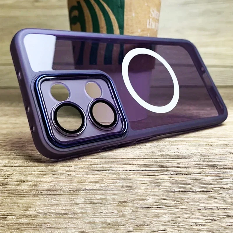 Luxury Magnetic Silicone Shockproof Clear Soft Phone Case