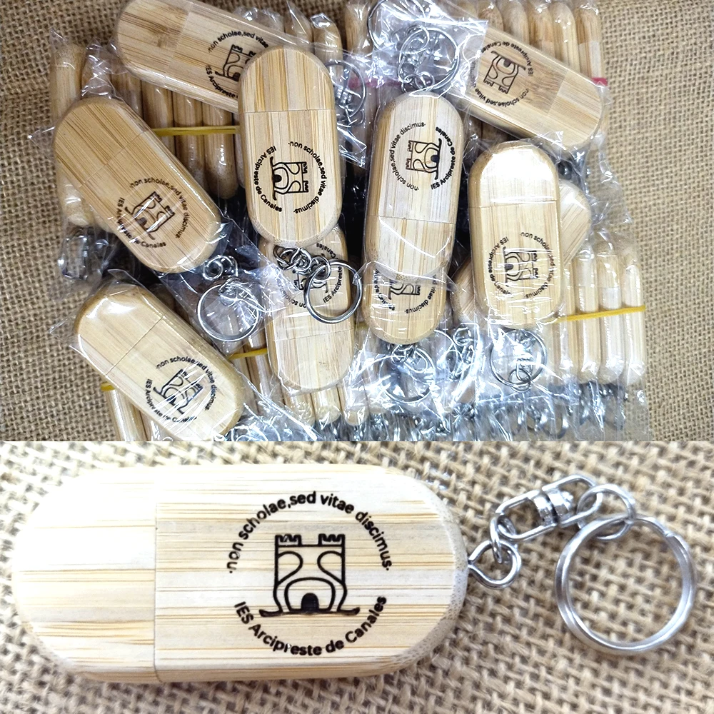 30개 나무 USB 2.0 플래시 드라이브 무료 키 창의적인 선물 펜 드라이브 64G 고속 메모리 스틱 16G 실제 용량 펜드라이브 8G 4GB